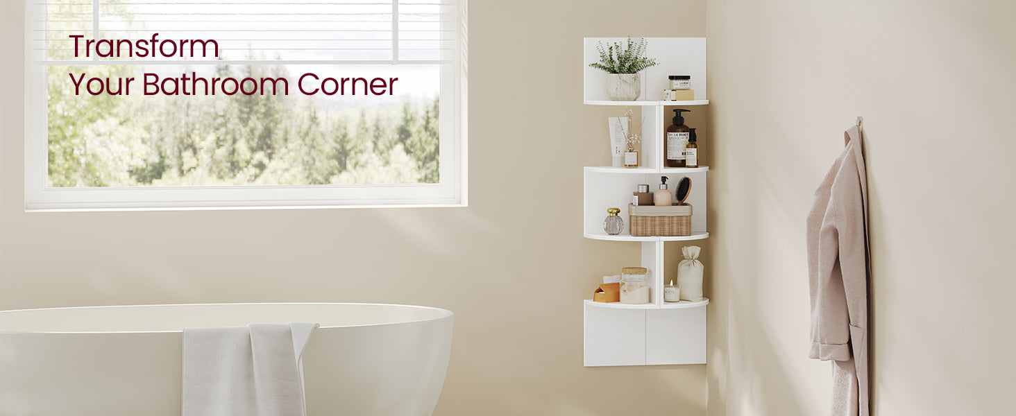 Floating Corner Wall Shelf
