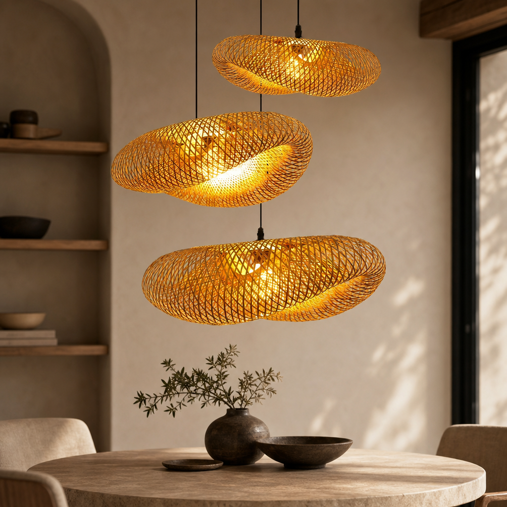 Rattan Pendant Chandelier