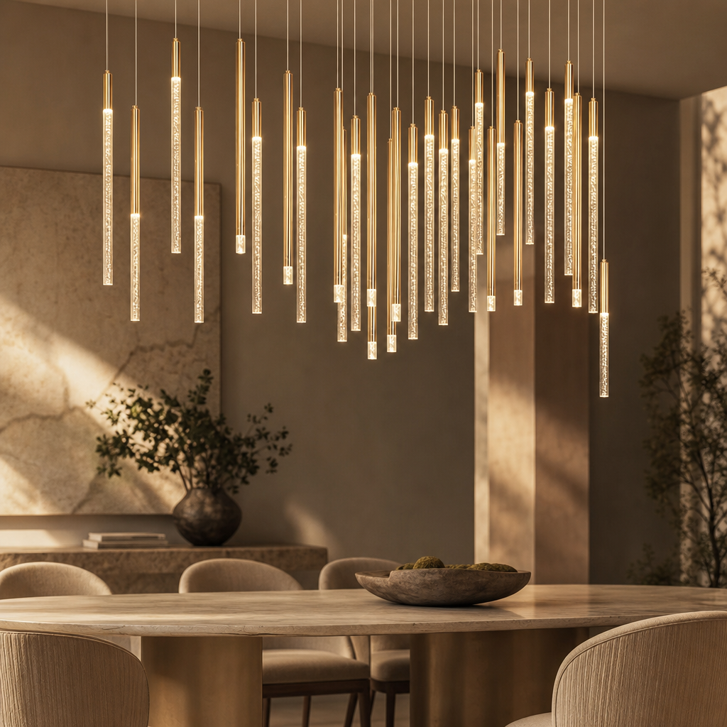 Modern Wood Pendant Chandelier