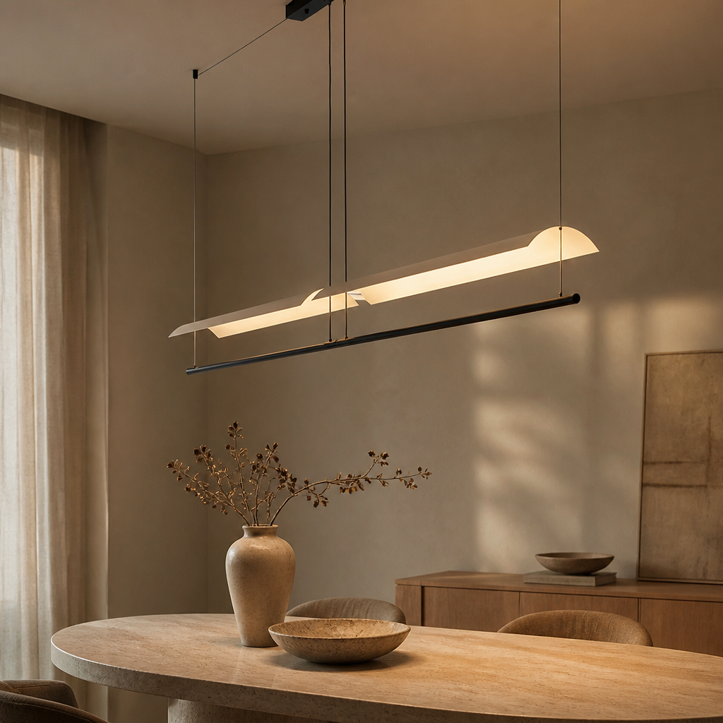 Wabi-Sabi Acrylic Linear Pendant Light