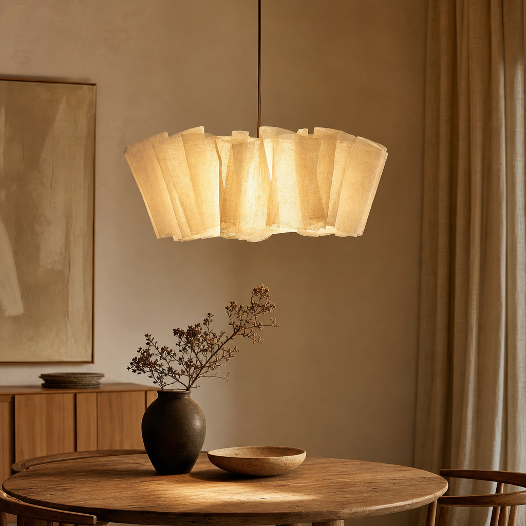 Wabi-Sabi Fabric Pendant Chandelier