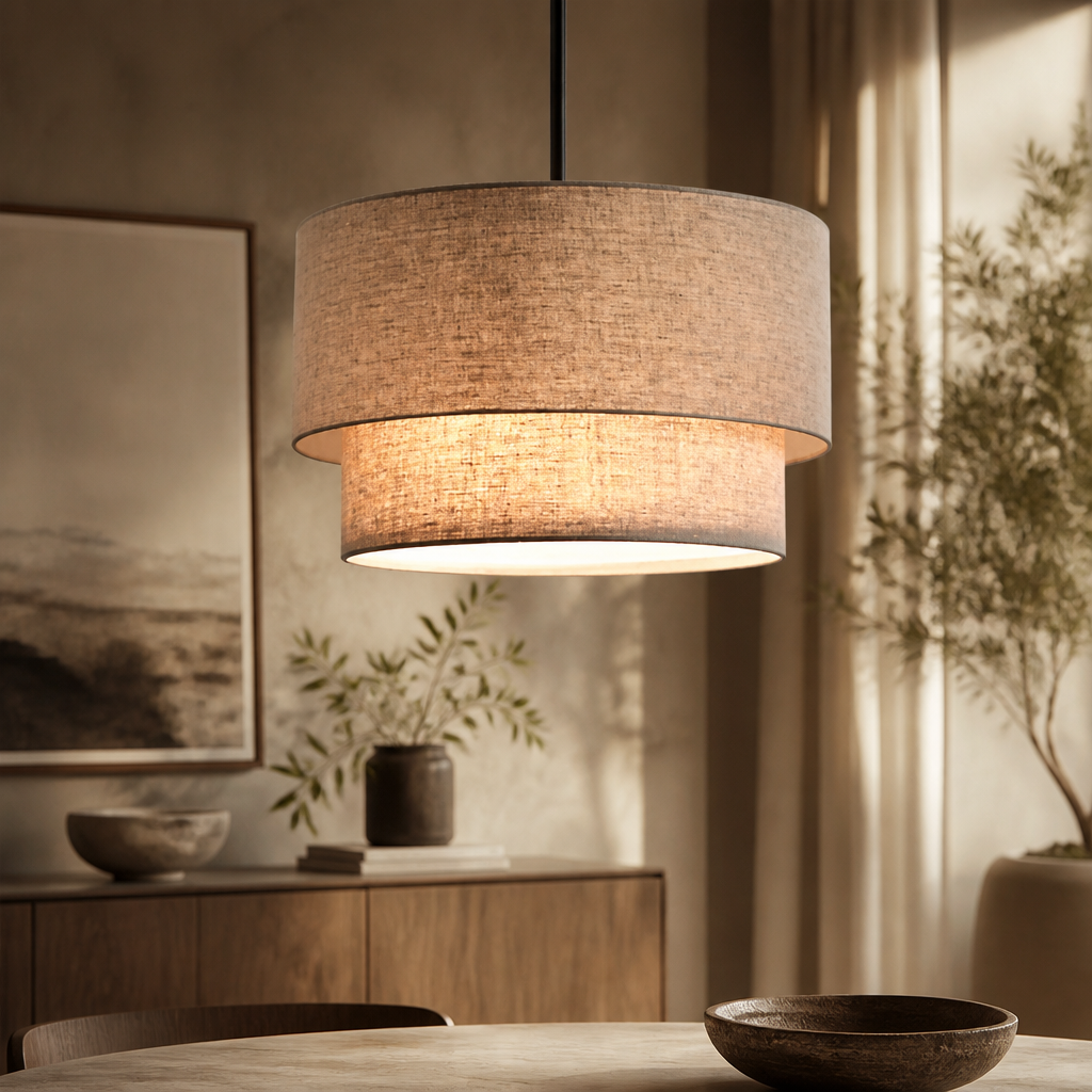Minimalist Fabric Pendant Lamp