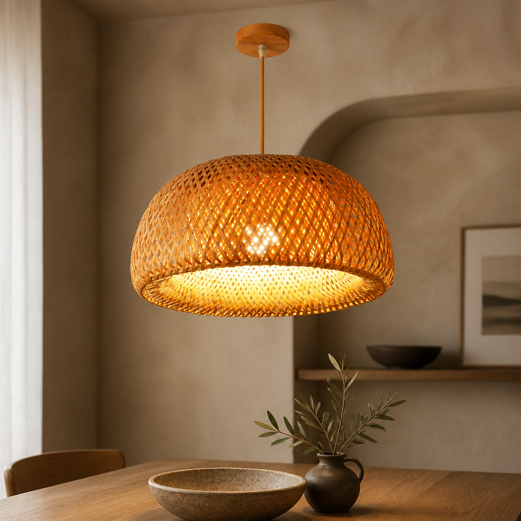 Japanese Bamboo Pendant Lamp