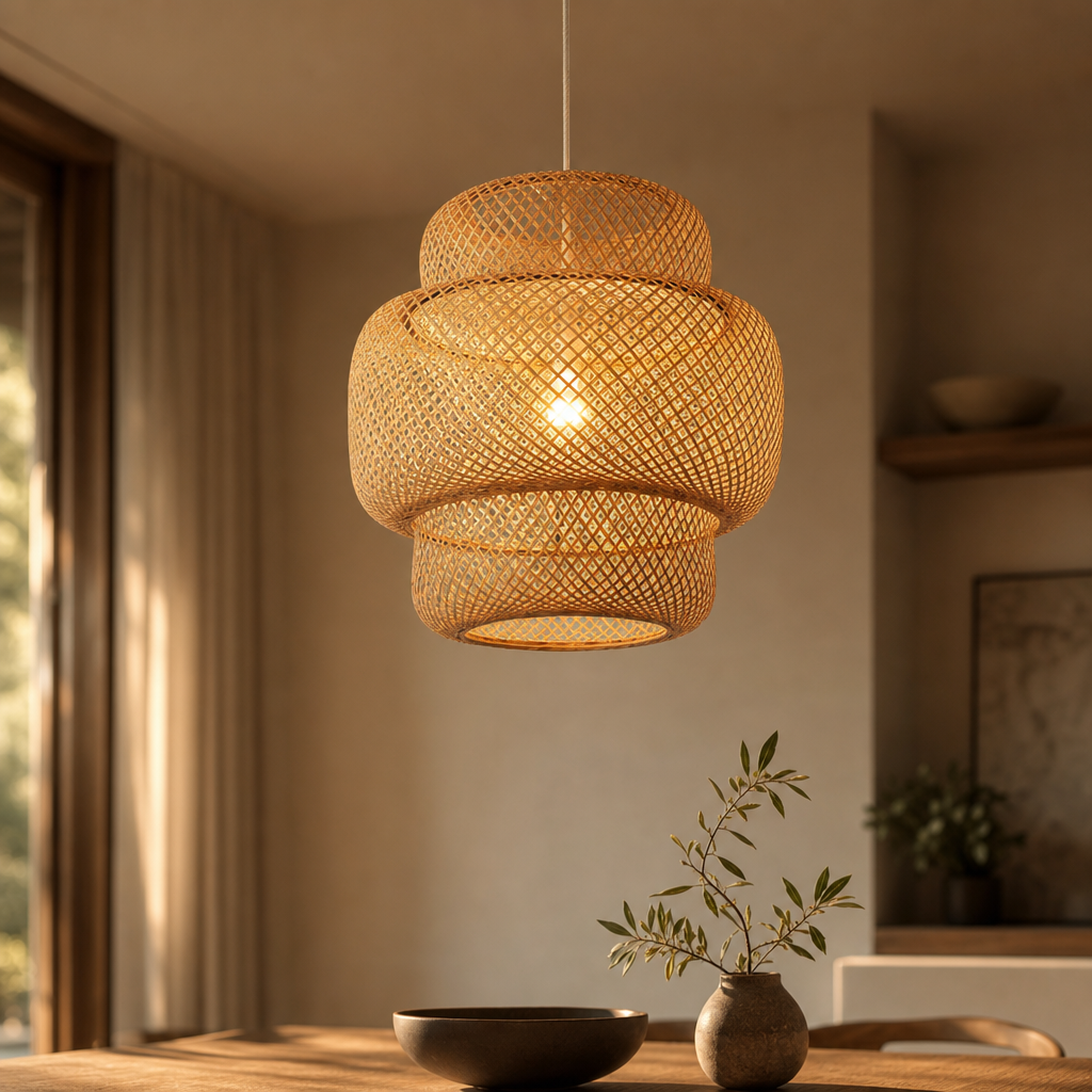 Rattan Pendant Chandelier