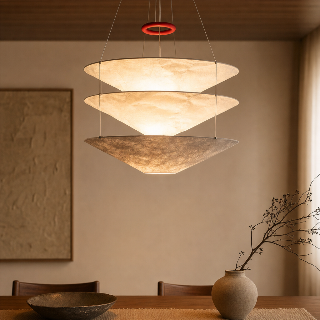 Wabi-Sabi Fabric Pendant Chandelier