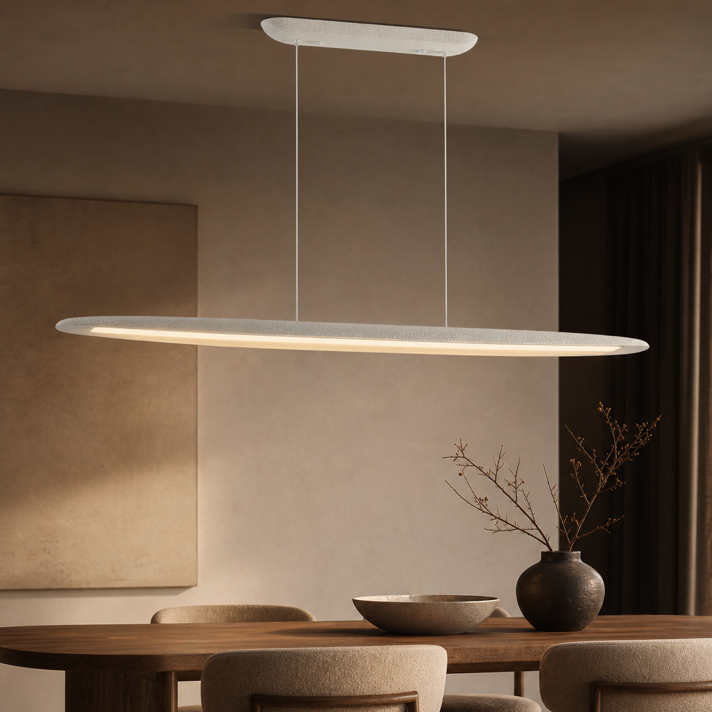 Wabi-Sabi Wood Linear Pendant Light