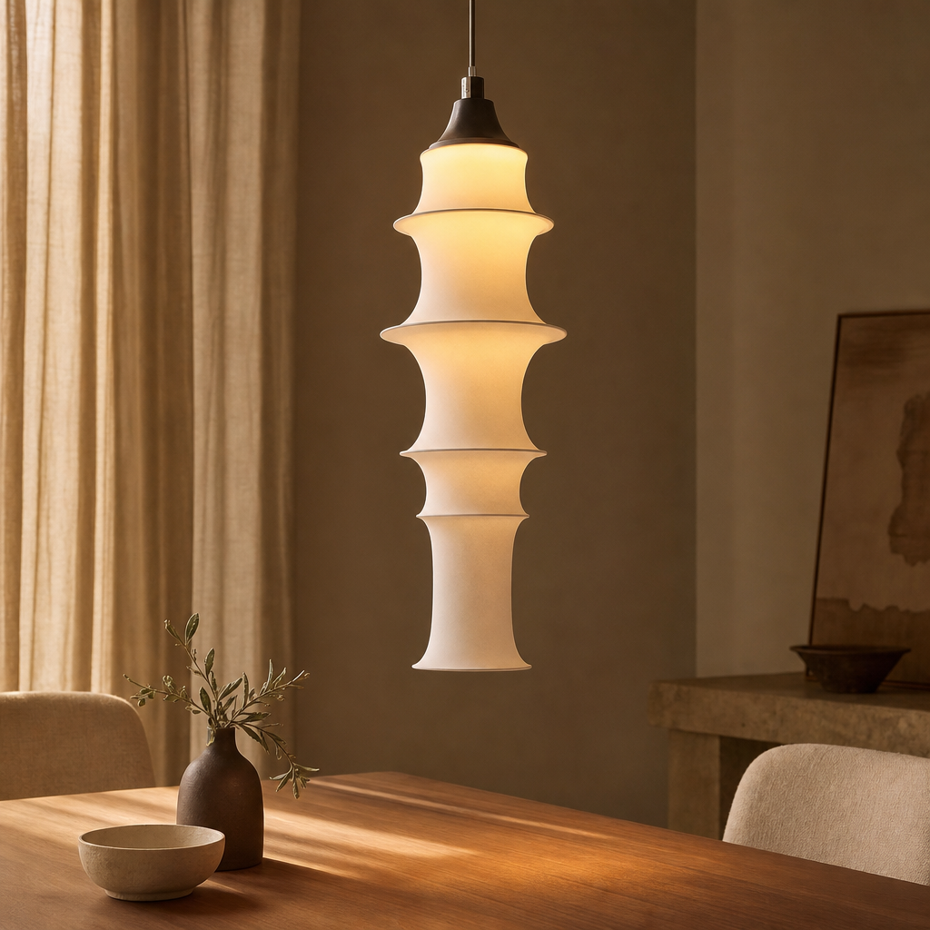 Wabi-Sabi Fabric Pendant Chandelier