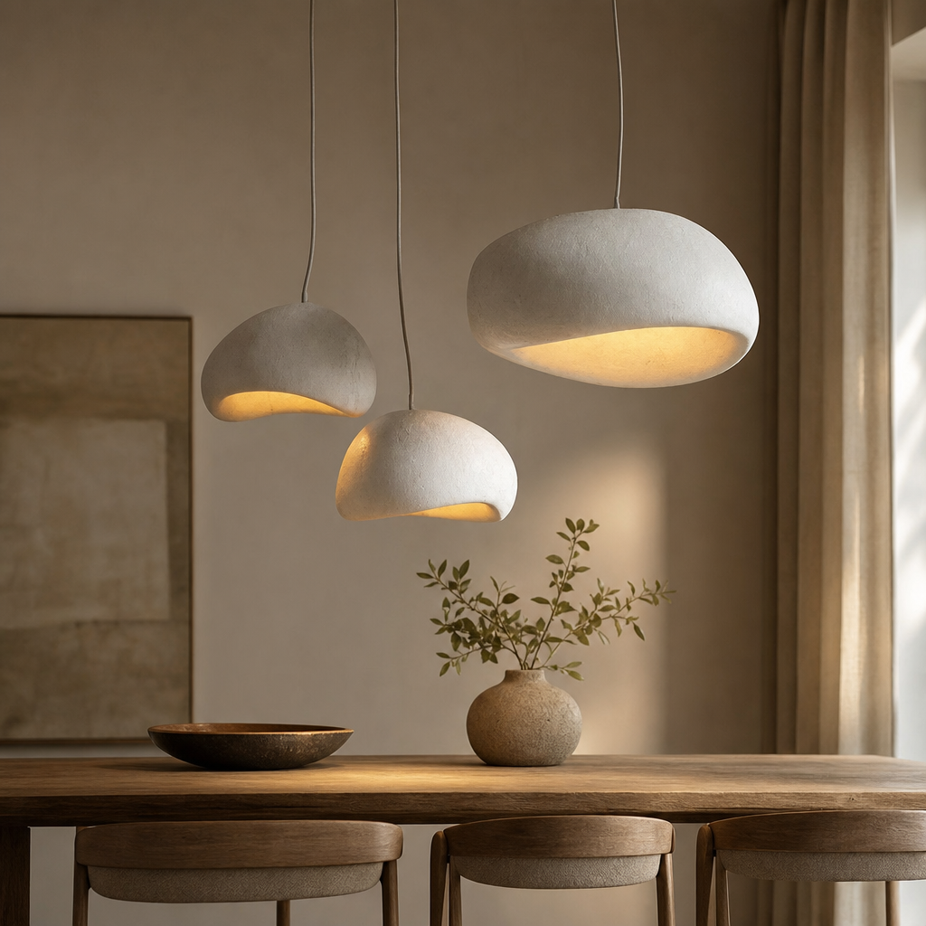 Wabi-Sabi Cement Pendant Chandelier