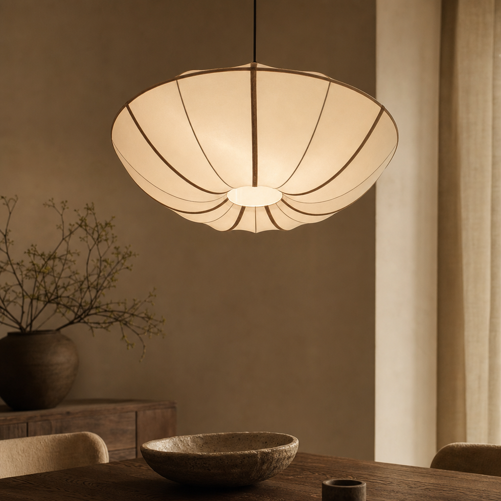 Wabi-Sabi Fabric Pendant Chandelier