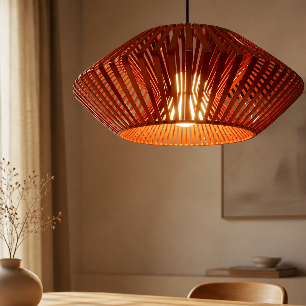 Wabi-Sabi Rattan Pendant Chandelier