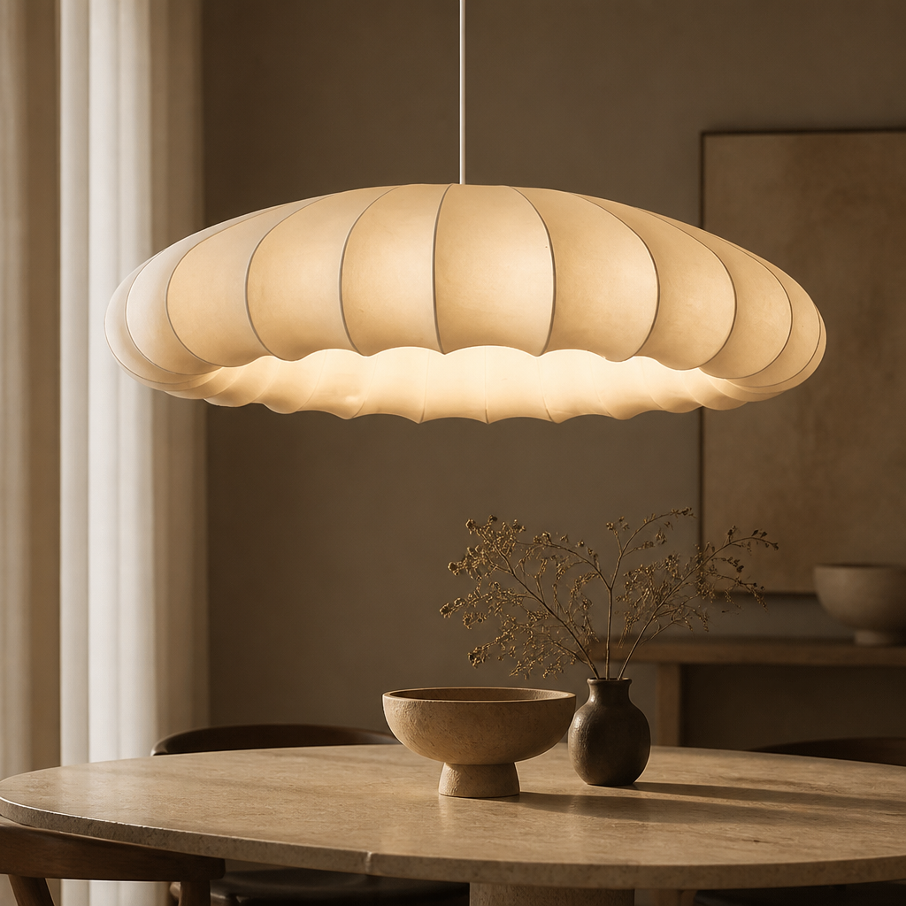 Wabi-Sabi Fabric Pendant Chandelier