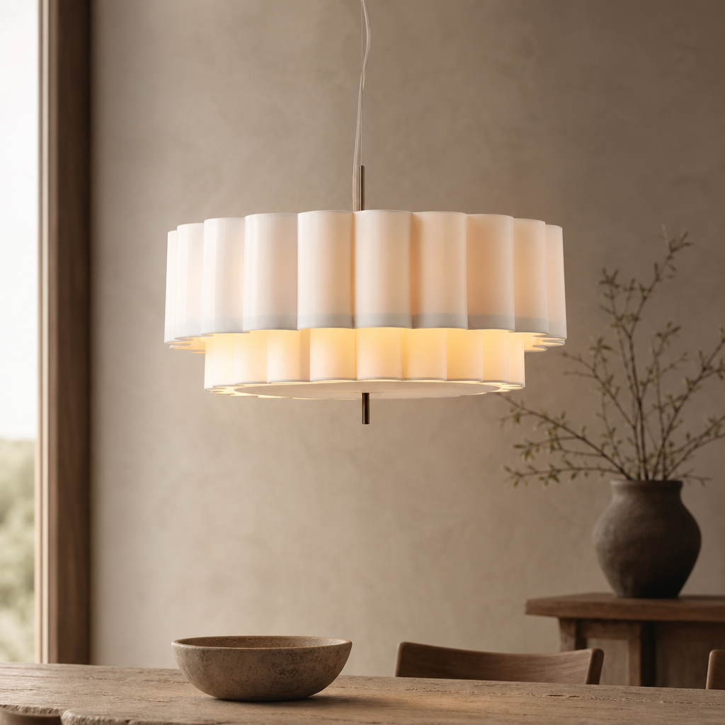 Wabi-Sabi Fabric Pendant Chandelier