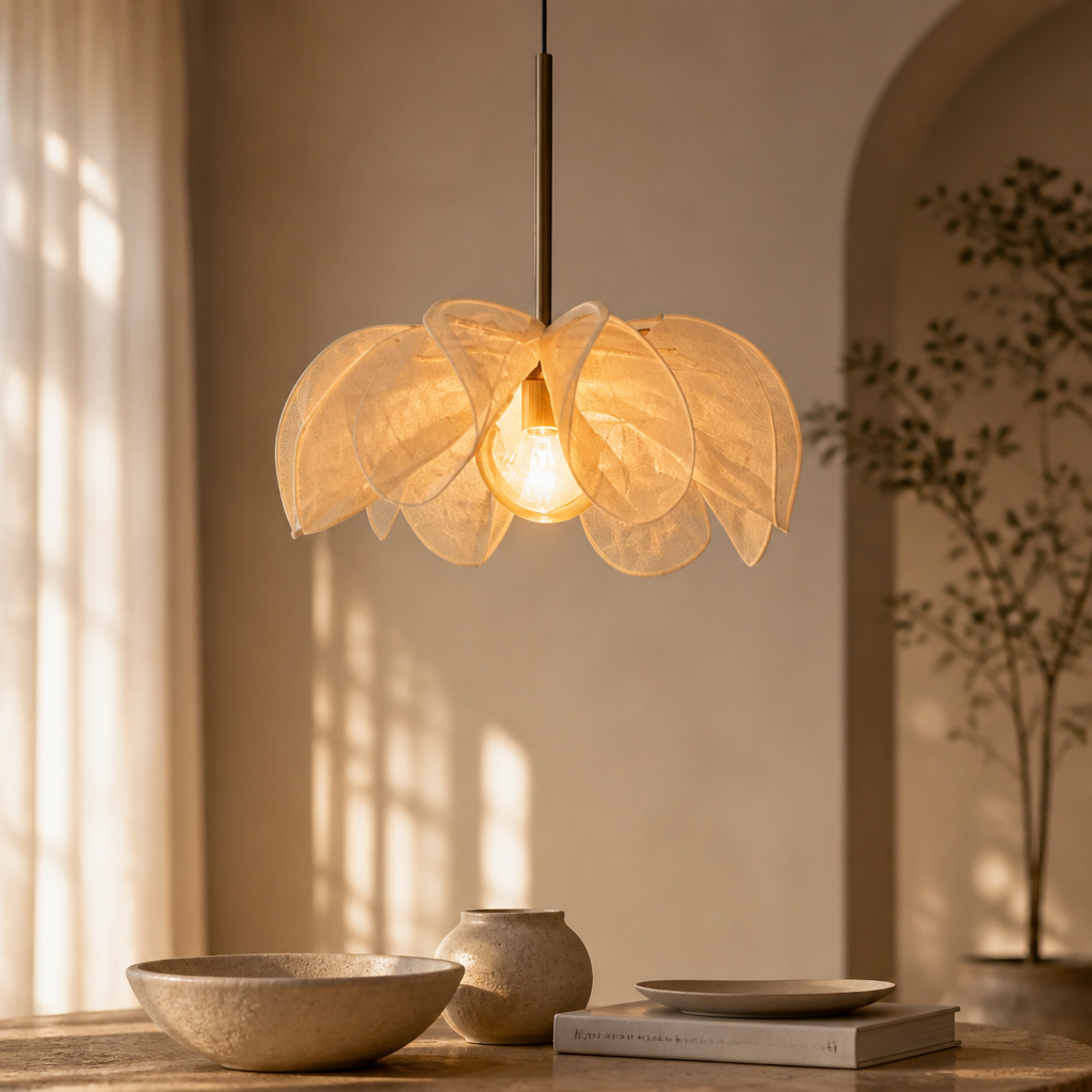 Wabi-Sabi Fabric Pendant Chandelier