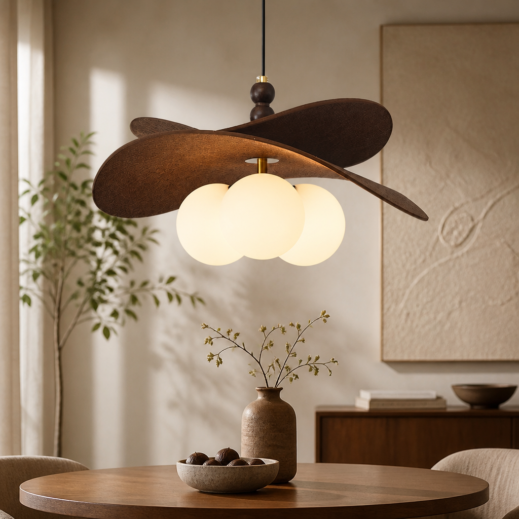 Wabi-Sabi Fabric Pendant Chandelier