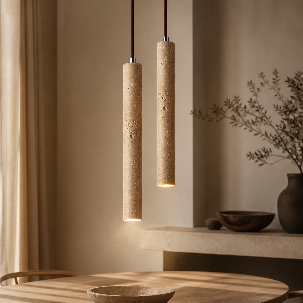 Wabi-Sabi Stone Pendant Chandelier