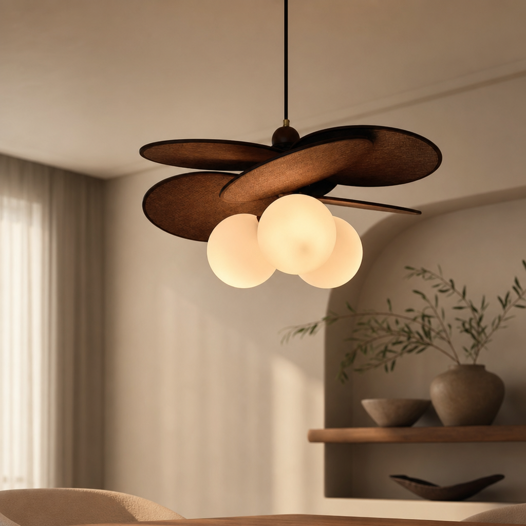 Wabi-Sabi Fabric Pendant Chandelier