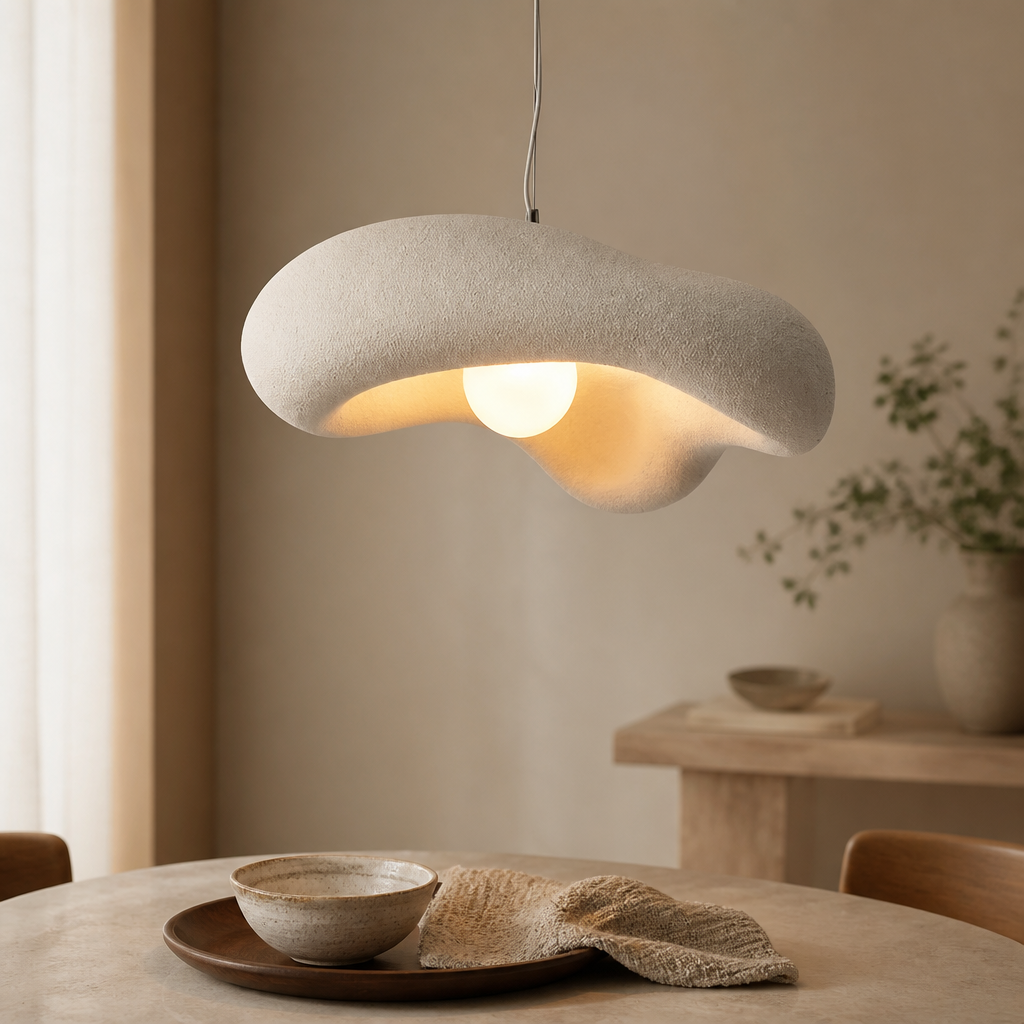 Wabi-Sabi Glass Arc Pendant Lamp
