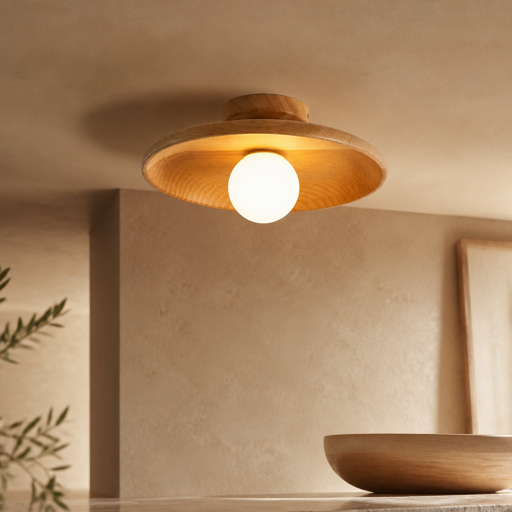 Japanese Bamboo Ceiling Light