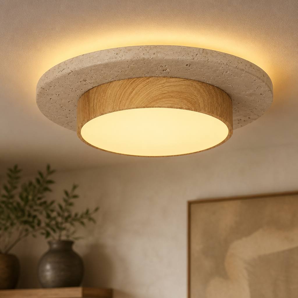 Wabi-Sabi Stone Ceiling Light