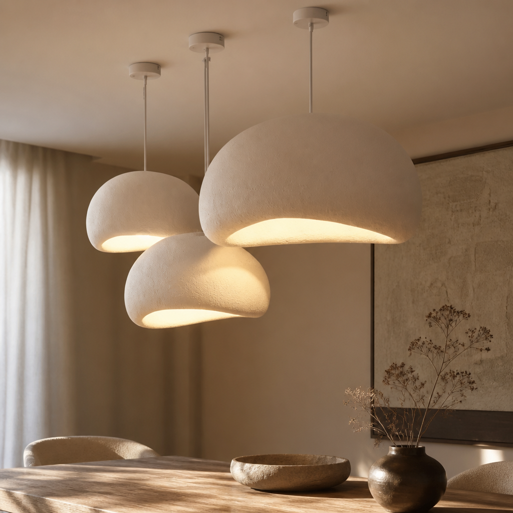 Wabi-Sabi Cement Pendant Chandelier
