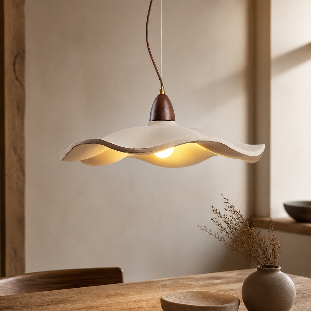 Wabi-Sabi Wood Pendant Chandelier