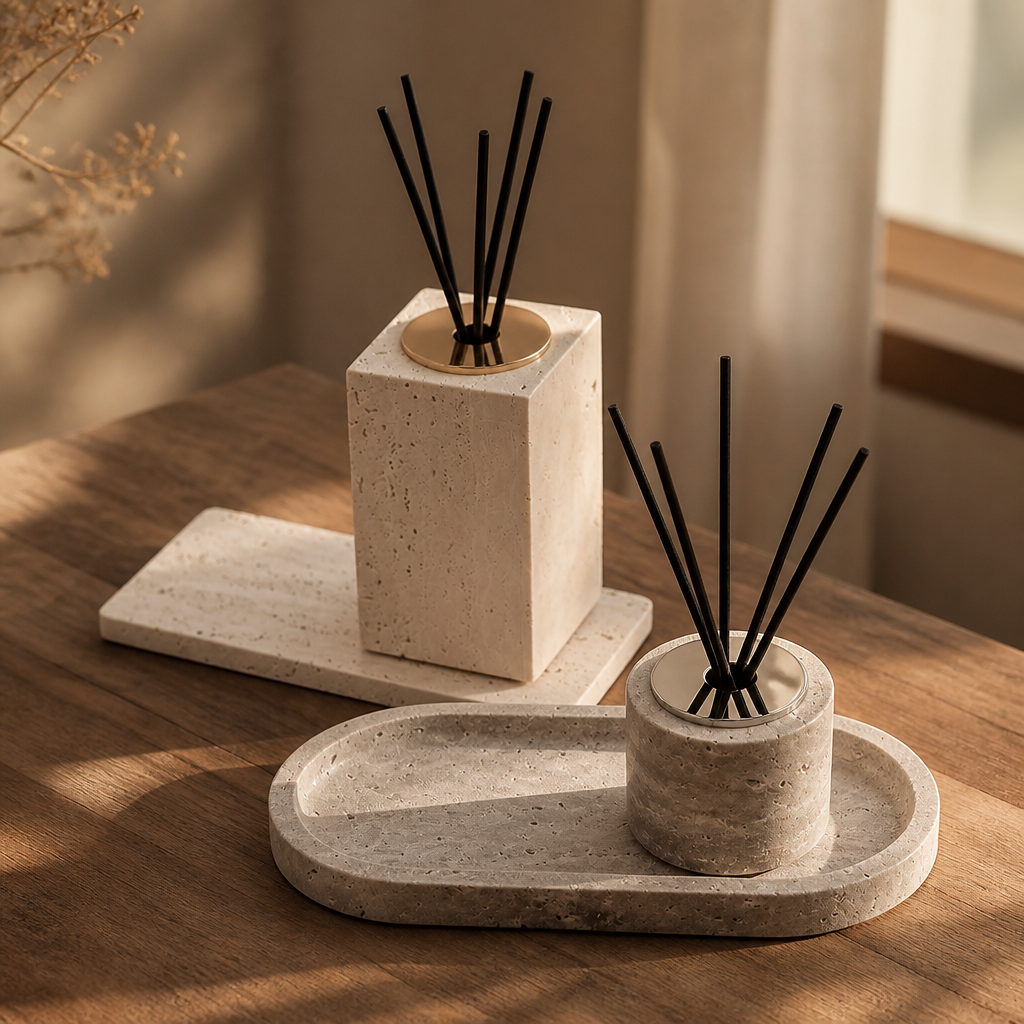 Luxury Travertine Reed Diffuser