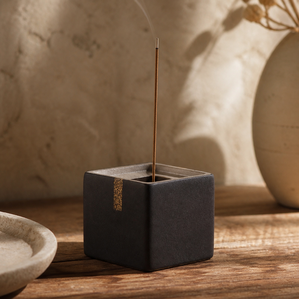 Wabi-Sabi Ceramic Incense Burner