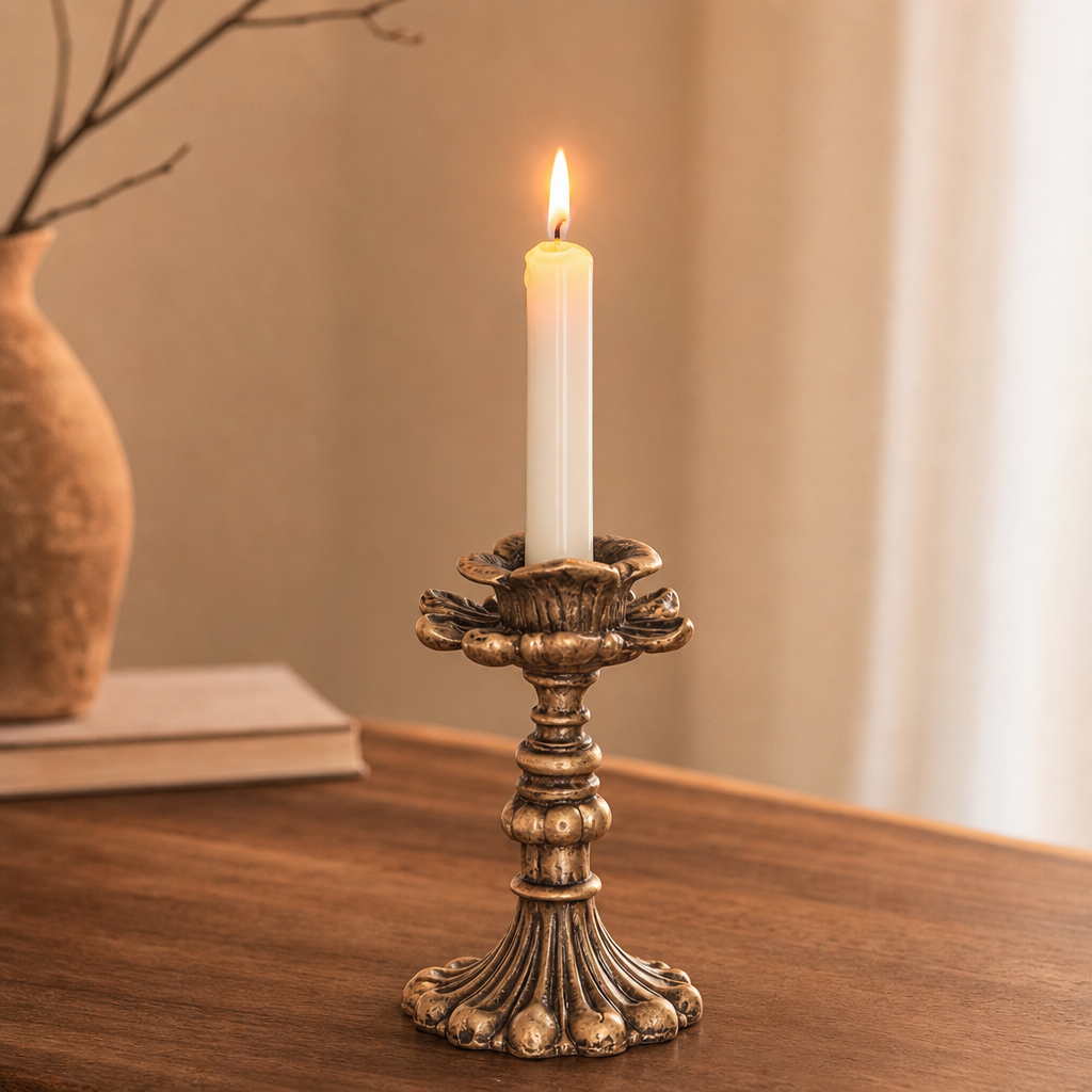 Vintage Resin Candlestick