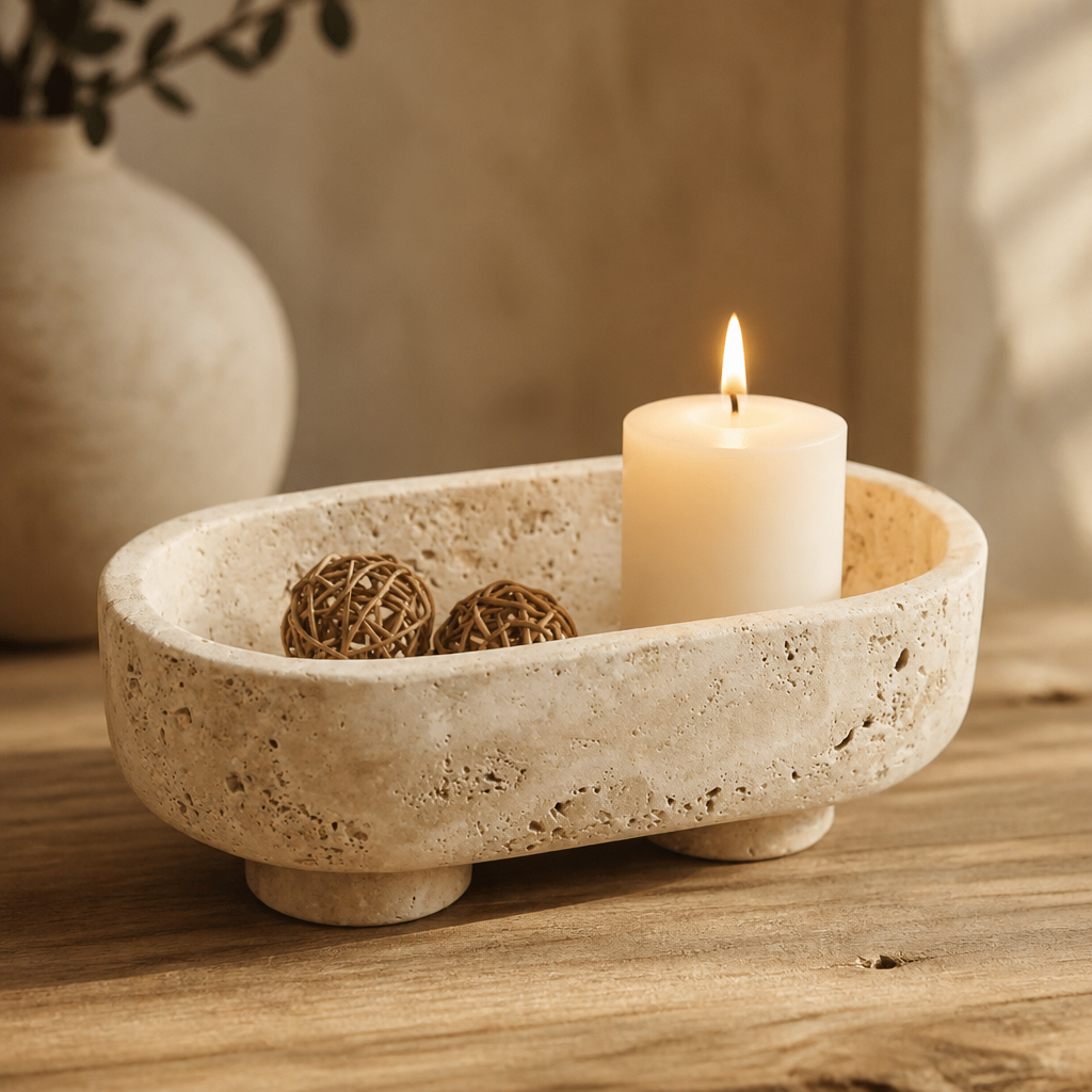 Travertine Decorative Bowl
