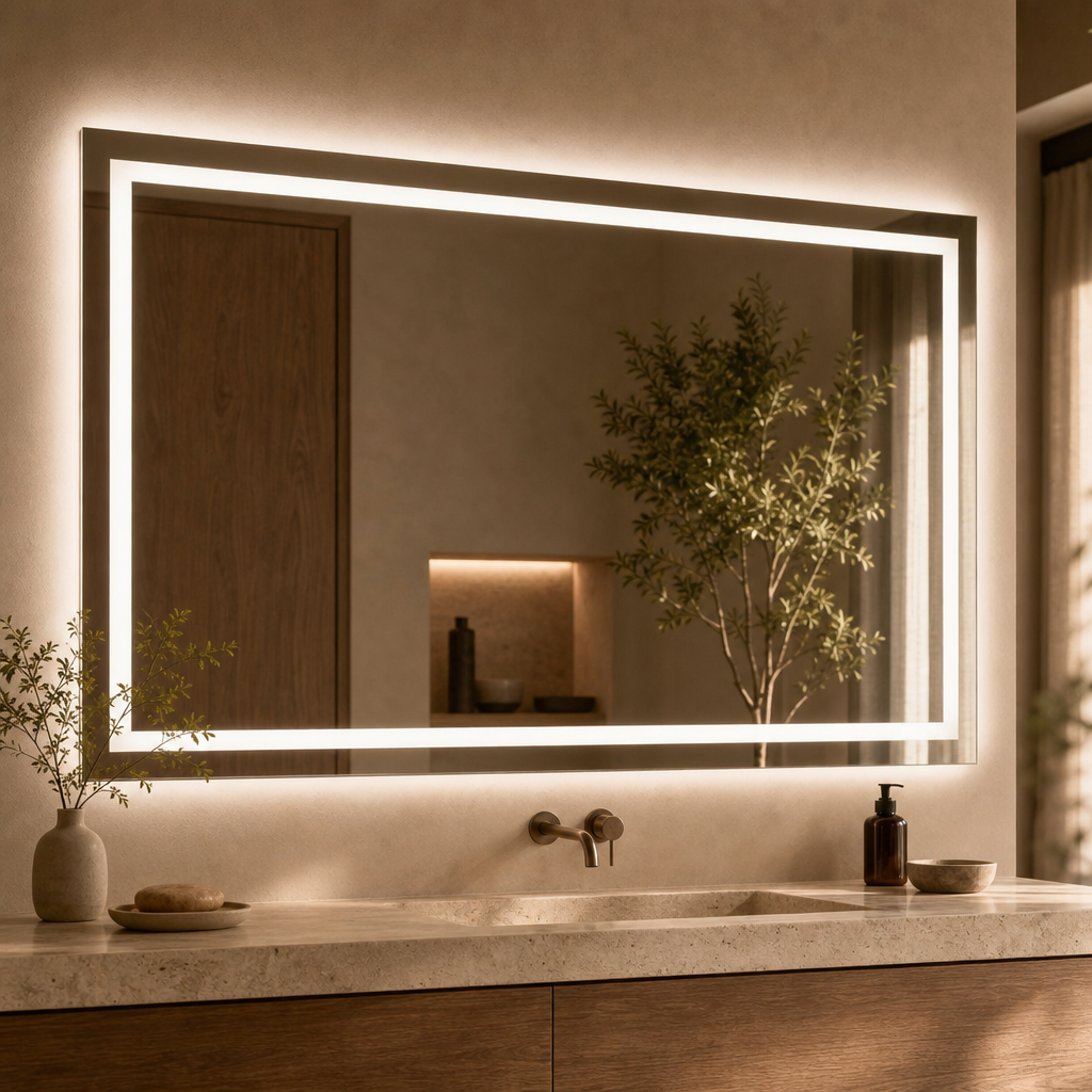 Bluetooth LED Bathroom Mirror