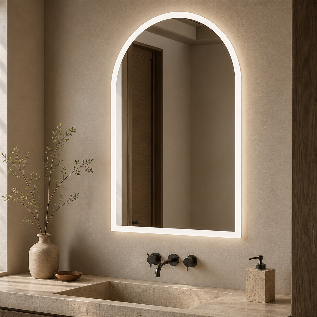 Arched LED Bathroom Mirror
