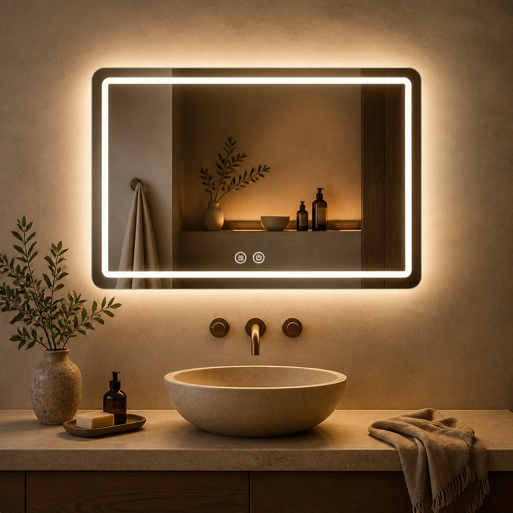 Dimmable LED Bathroom Mirror