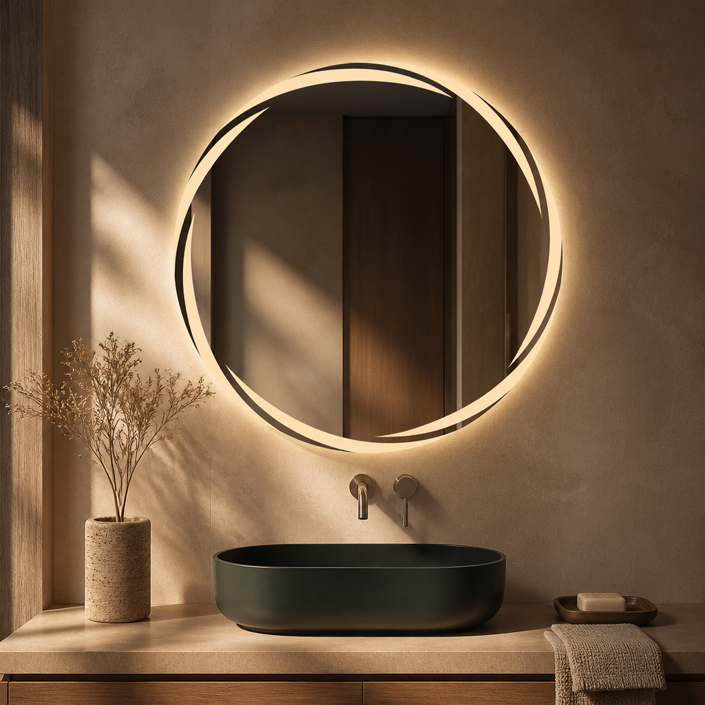 Round Backlit LED Mirror