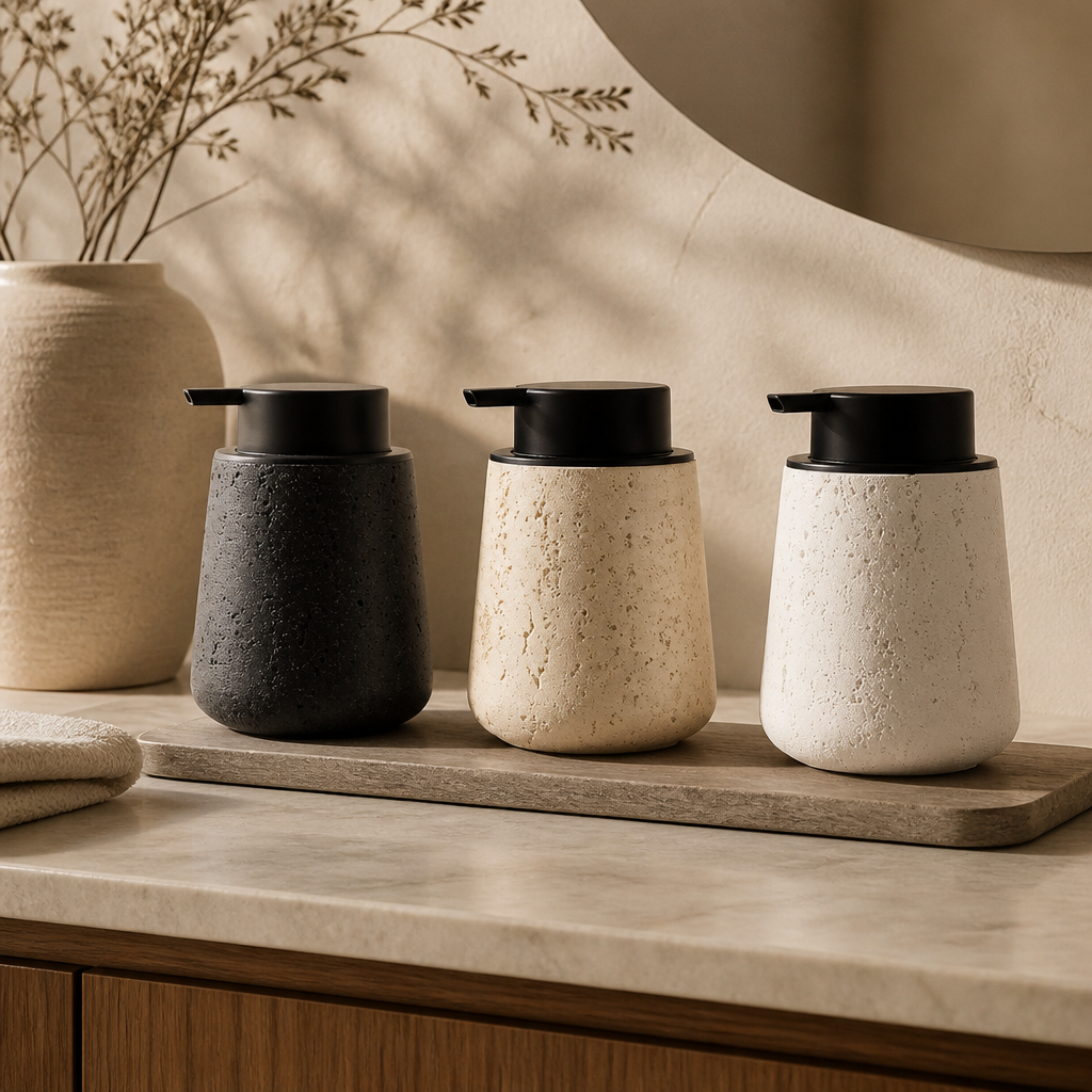 Wabi-Sabi Stone Soap Dispenser