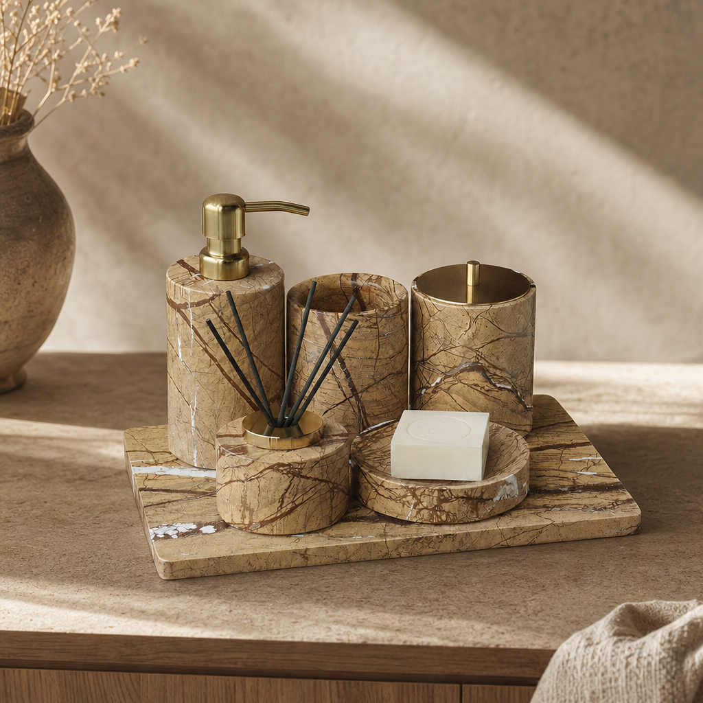 Rainforest Brown Marble Set