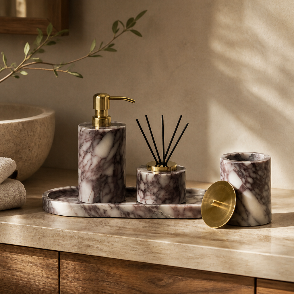 Calacatta Viola Bath Set
