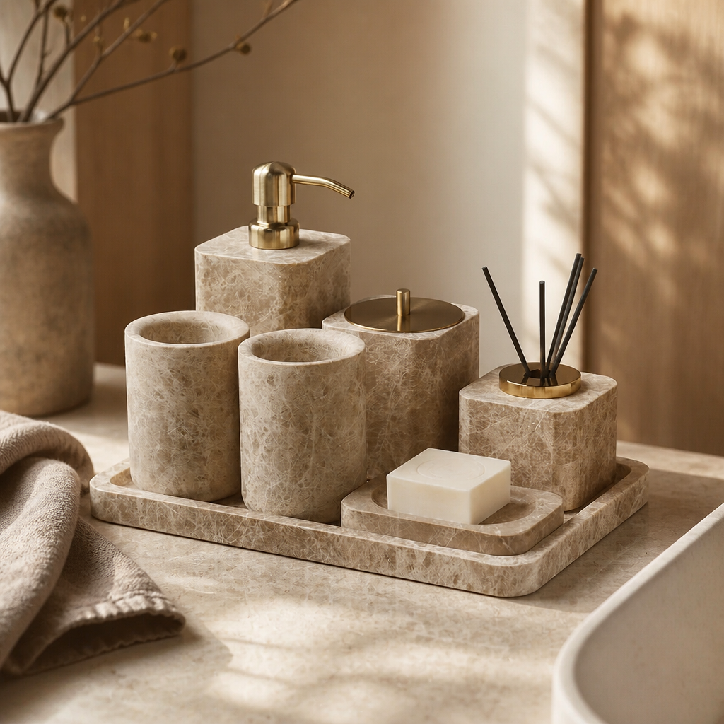 Emperador Light Marble Set