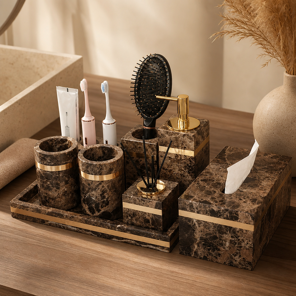 Emperador Dark Marble Set