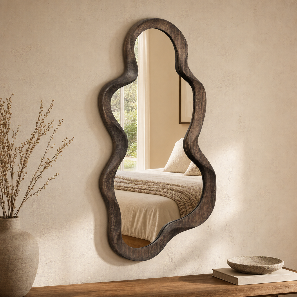 Vintage Irregular Gold Wall Mirror