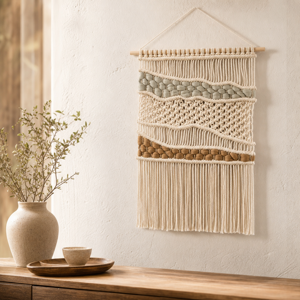 Boho Macrame Wall Hanging