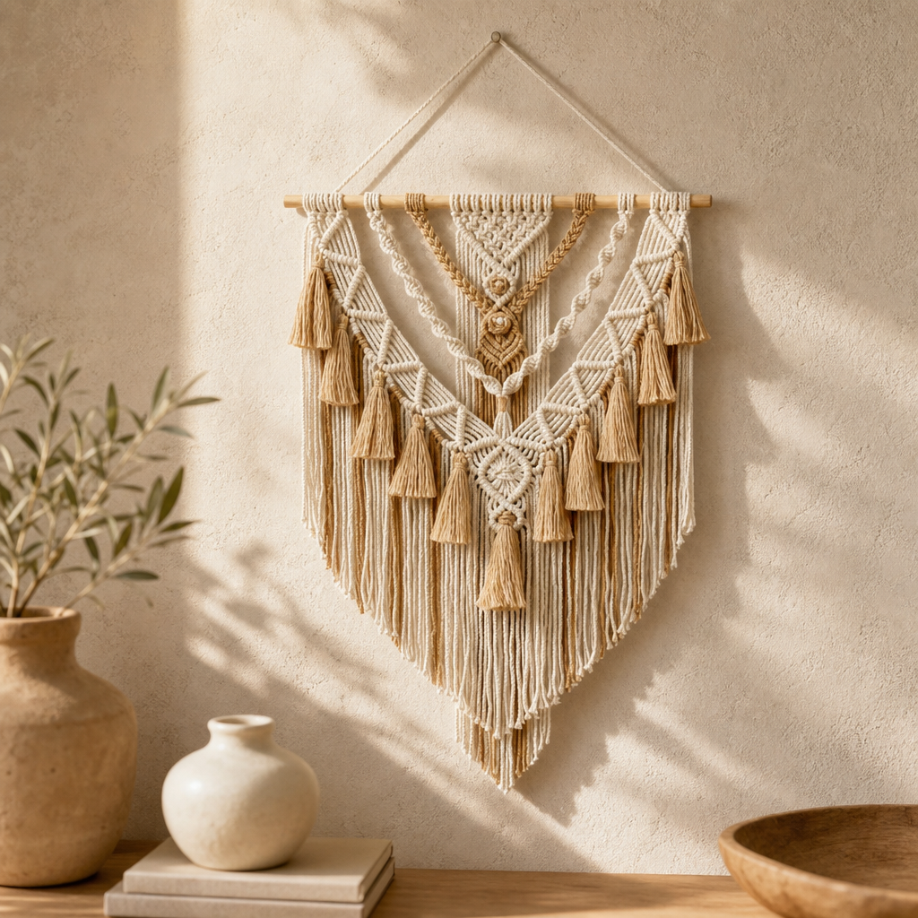 Boho Macrame Wall Hanging