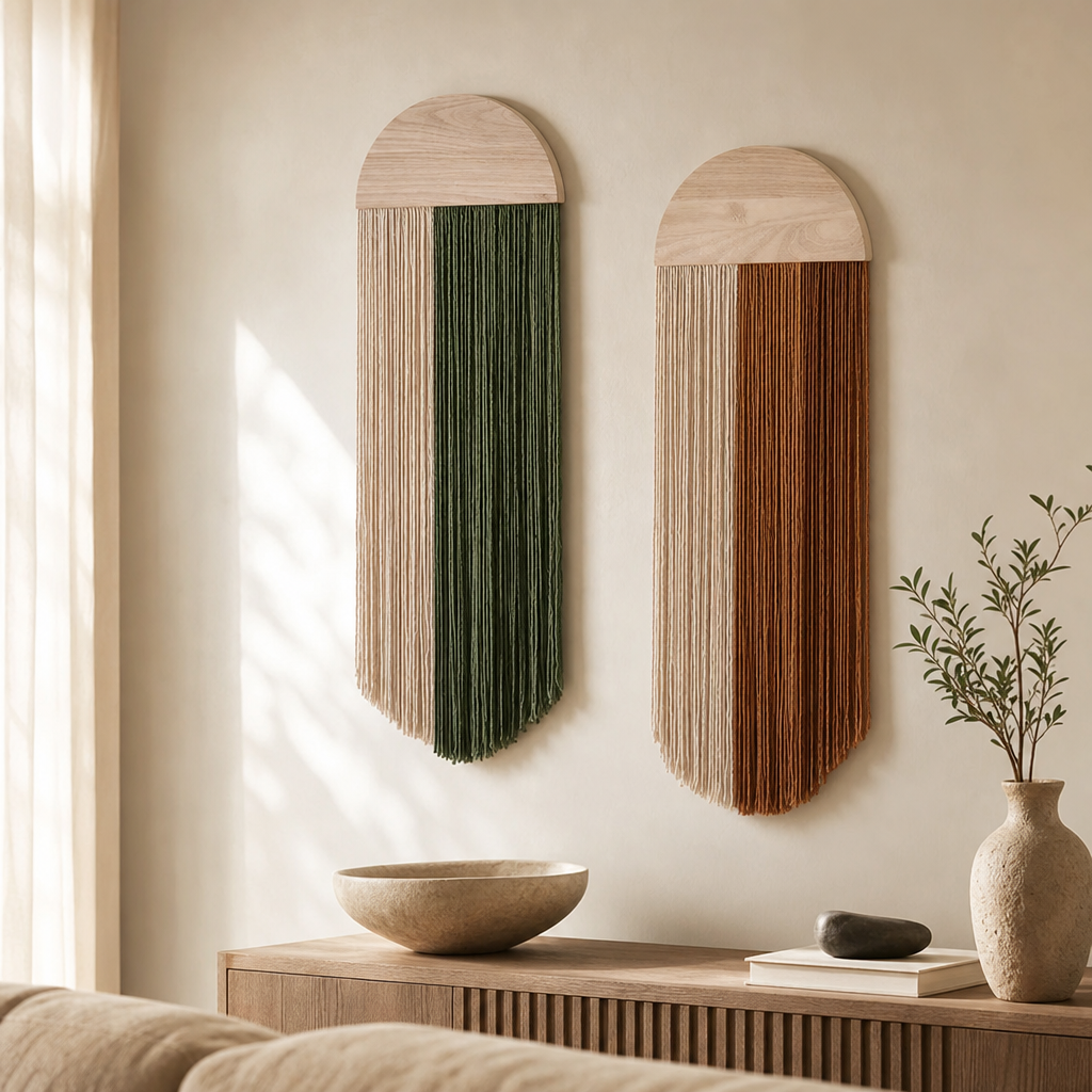 Half-circle Woven Wall Tapestry