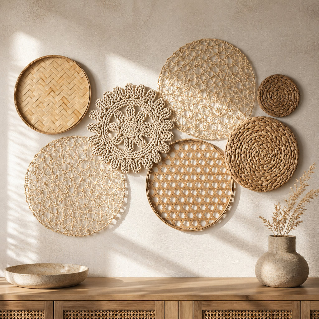 Set of 7 Boho Woven Wall Hanging