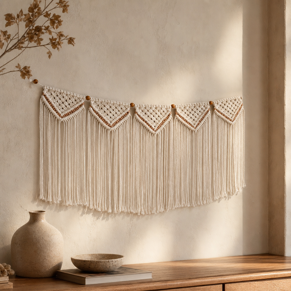 Boho Natural Macrame Wall Hanging