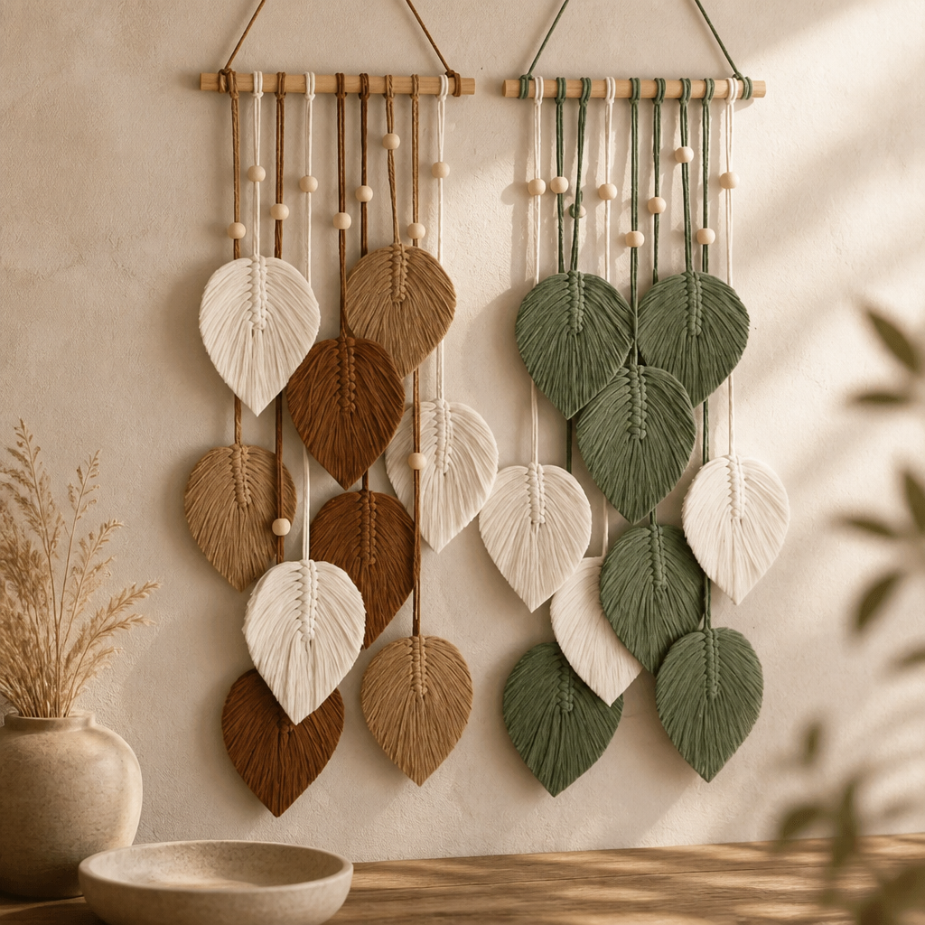 Boho Green Macrame Wall Hanging