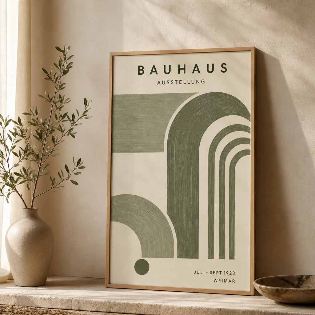 Set of 3 Minimalist Geometric Canvas Wall Art