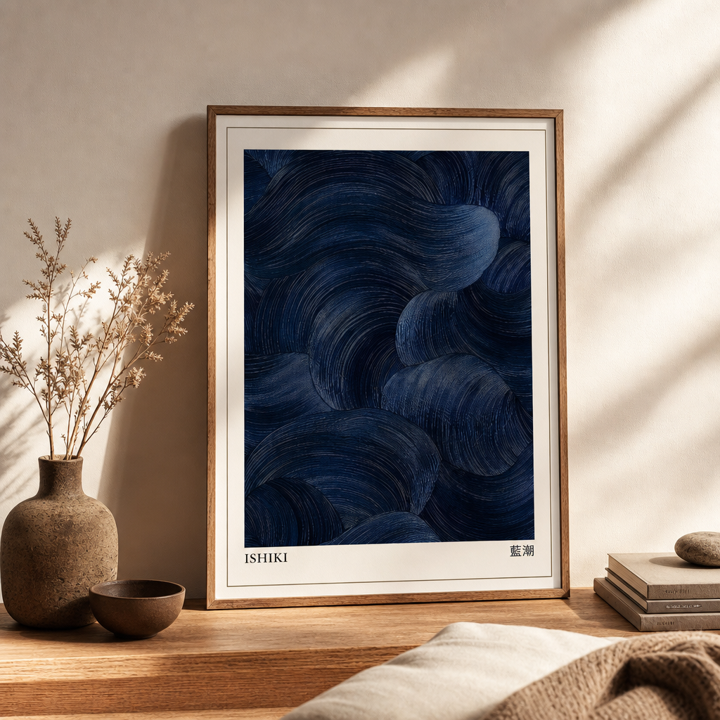 Set of 3 Japandi Rectangular Canvas Wall Art