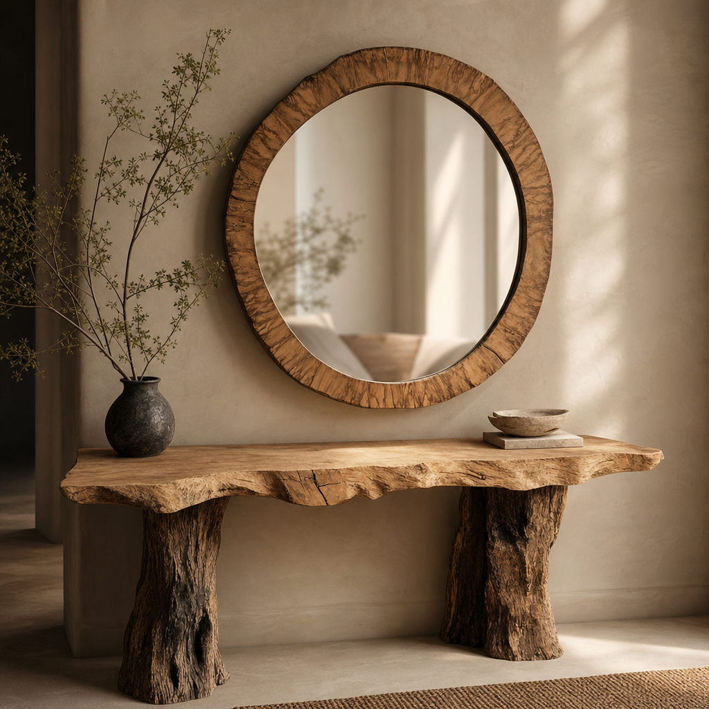 Irregular Magnifying Vanity Mirror