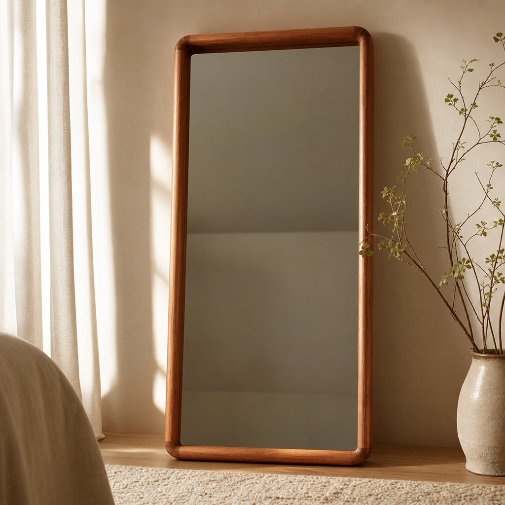Round Full-Length Wall Mirror