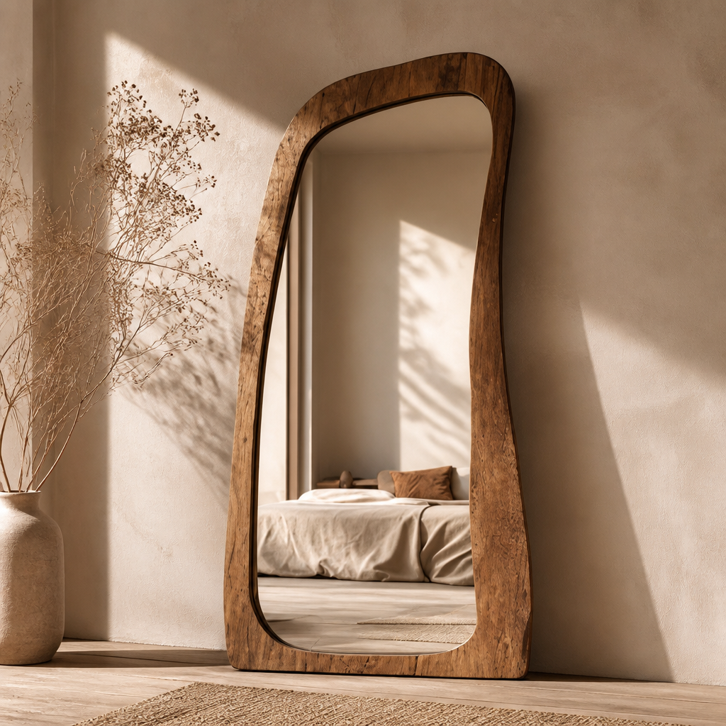Irregular Full-Length Wall Mirror